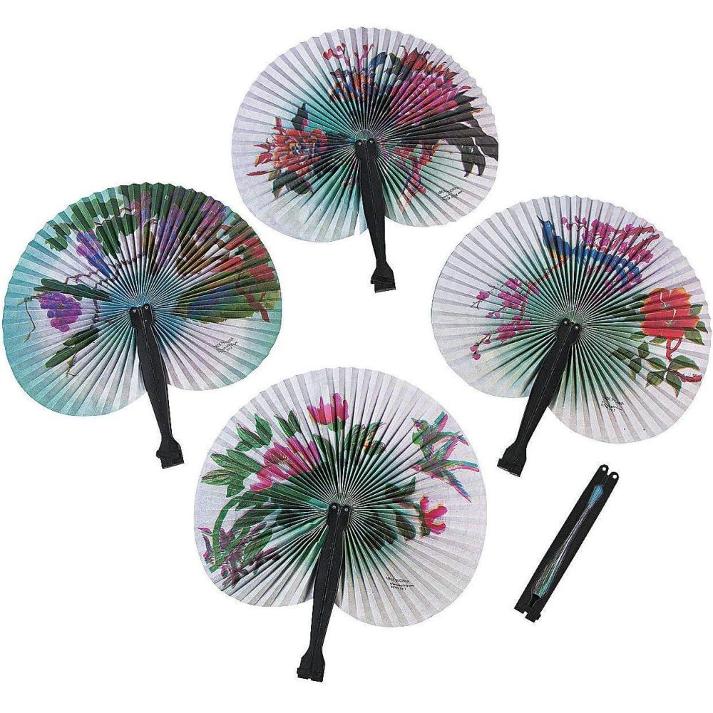 image:imageFun Express Oriental Folding Fans 10 14  Party Supplies  12 Pieces