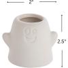 Fun Express DIY Mini Ceramic Halloween Planters – Set of 12 – Catt, Ghost and Pumpkin – Craft for Kids