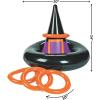 Fun Express Inflatable Witches Hat Ring Toss Game – Halloween Game – 5 Pieces – Multi-Colored