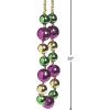 Fun Express Jumbo Mardi Gras Bead Necklace – 33 inch long with Jumbo 10mm – 40mm beads – Costumes and Party Decor