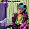Fun Express Mardi Gras Masquerade Mask And Bead Bulk Assortment (set of 30) For Parties, Parade Floats and more