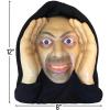 Terrifying Black Rubber Halloween Peeper Freak Decor – 8″ x 12″ x 12″ (1 Count) Perfect for Home Haunts & Scary Displays