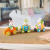 Carrot Express Easter Bunny Train – 3 Piece Set – Easter Tabletop Decoration