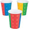 Fun Express – Block Party 9oz Cups (8pc) for Birthday – Party Supplies – Print Tableware – Print Cups – Birthday – 8 Pieces