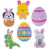 Fun Express 3″ Bulk 144 Pieces Easter Character Jumbo Vinyl Stickers