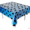 Fun Express 54″ x 108″ Graduation Cap Disposable Plastic Tablecloth Kit – 2 Piece Set – Great for Graduation Celebrations (Orange)(Blue)