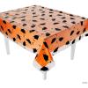 Fun Express 54″ x 108″ Graduation Cap Disposable Plastic Tablecloth Kit – 2 Piece Set – Great for Graduation Celebrations (Orange)(Orange)
