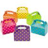 Fun Express Bright Polka Dot Treat Boxes (set of 12) – Party Supplies