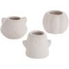 Fun Express DIY Mini Ceramic Halloween Planters – Set of 12 – Catt, Ghost and Pumpkin – Craft for Kids