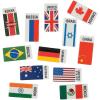 Fun Express Flags Around The World Erasers – VBS Vacation Bible School Supplies/Decor- Educational and Learning Activities for Kids – 24 Pieces