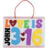 Fun Express Love is John 3:16 Sign Craft Kit – VBS Vacation Bible School Supplies/Decor