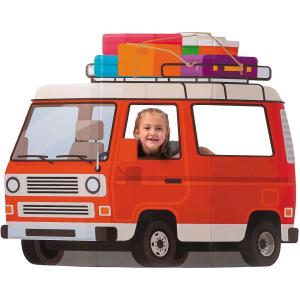 57″ x 43 3/4″ On the Road VBS Red Van Cardboard Cutout Stand-Up, Vacation Bible School Supplies
