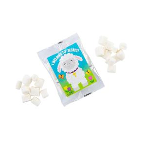 Bulk 57 Pieces Religious Easter Lamb I Belong to Jesus Mini Marshmallow Fun Packs