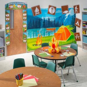 Fun Express Camp VBS Decorating Kit – 18 Piece, Vacation Bible School 2024 Multi Color