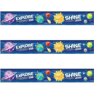 Fun Express Outer Space VBS Caution Tape – VBS Vacation Bible School Supplies/Decor