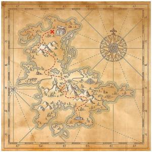Fun Express Rainforest Map Backdrop – Party Decor – VBS Vacation Bible School Supplies/Decor – 2 Pieces