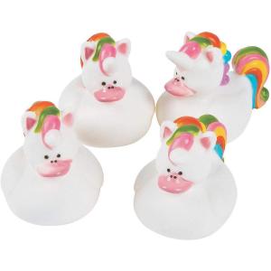 Unicorn Rubber Duckies, Ducks, 12 Pieces, Birthday Parties, Treasure Chest Supplies, Princess Party
