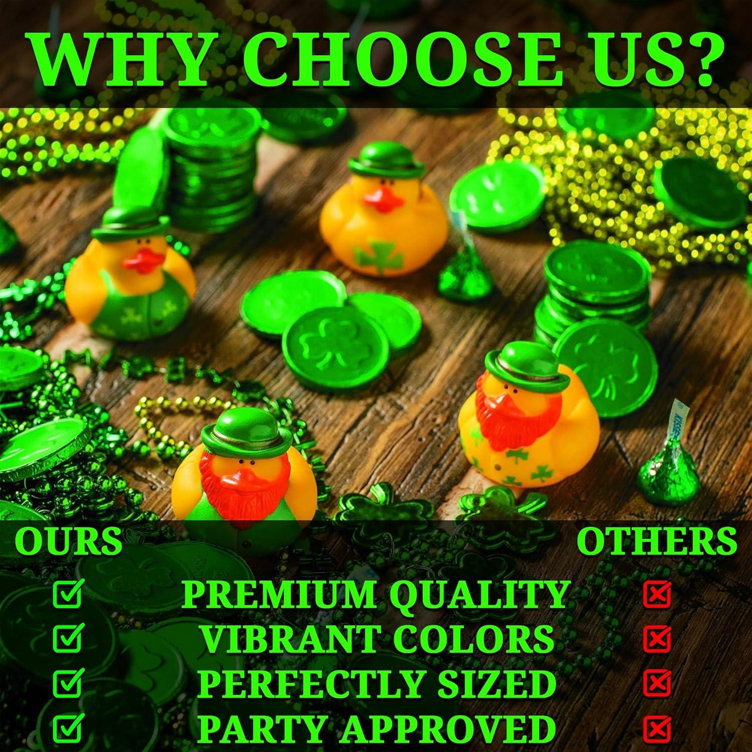 image:imageOne Dozen 12 Irish St Patricks Day Rubber Ducks