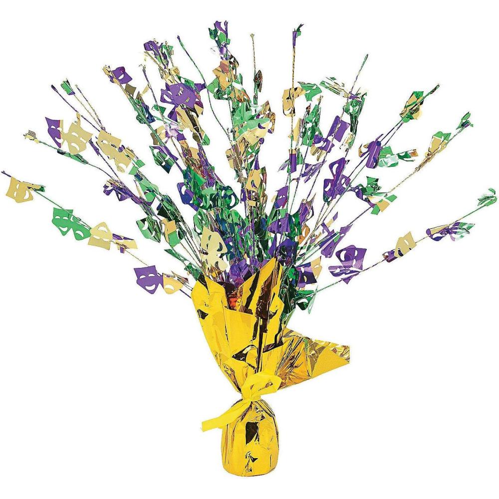 image:imageFun Express Mardi Gras Foil Burst Decoration Party Decor General Decor Centerpieces 1 Piece