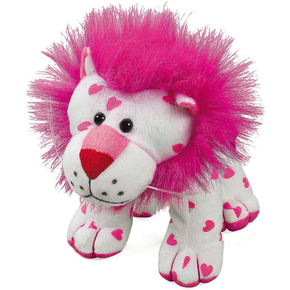 image:imageFun Express Plush Lion for Valentines Day  1 Stuffed Animal Lion 6 12 Great for Valentines Day Occasion Favors and Gifts