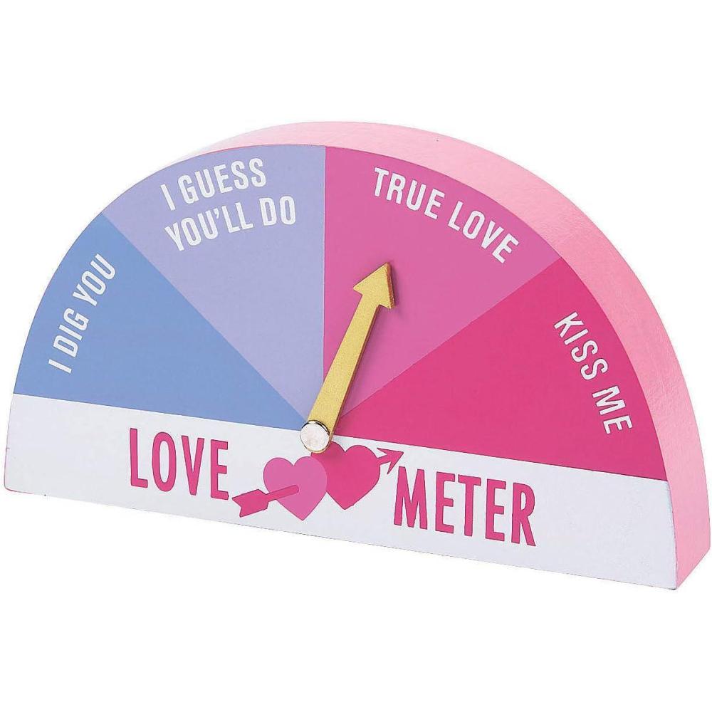 image:imageFun Express Valentines Love Meter Tabletop Decor Interactive HeartShaped LoveOMeter for Fun Valentines Day or Party Decoration Unique Conversation Starter Perfect Celebrating Love 1 Piece