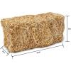 FloraCraft Decorative Straw Bale 8 Inch x 9 Inch x 20 Inch Natural