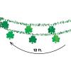 Fun Express – Flower Garland with Shamrocks for St. Patrick’s Day – Party Decor – Hanging Decor – Garland – St. Patrick’s Day – 1 Piece