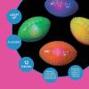 Fun Express Light Up Mini Footballs Bulk Set of 12 – Glow in Dark Rubber Football Toys for Kids Ages 6-12 for Boys 8-10 Year Old | Outdoor Games & Sports Party Favors