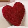 Fun Express Soft Heart Shaped Chenille Pillow – 14 Inch – for Bedroom, Couch, Chair and Home Decor, Great Valentine’s Day Gift and Decoration