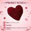 Fun Express Soft Heart Shaped Chenille Pillow – 14 Inch – for Bedroom, Couch, Chair and Home Decor, Great Valentine’s Day Gift and Decoration