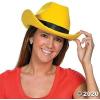 Fun Express Yellow Cowboy Hat for Women and Men – Western Style Costume Accessory for Adults | Perfect for Rodeo, Country Parties & Halloween Events | One Size Fits Most