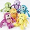 Neon Stuffed Animal Monkeys – Toys and Party Favors – 12 Pieces