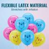 Vibrant Pink, Blue, & Yellow Party Inflatable Care Bears Latex Balloons, 10″ (12-Count) – Perfect for Birthday Bouquets, Party Backdrops & Table Decor