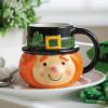 Fun Express 3 3/4″ x 3 1/2″ 12 oz. St. Patrick’s Day Leprechaun Resuable Ceramic Mugs – 4 Pieces
