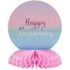 Fun Express 7 1/2″ x 9″ Pastel Dip Dye Happy Birthday Party Honeycomb Centerpiece