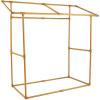 Fun Express Portable Bar Table Stand – Gold Tabletop Tent Base for Events | Dessert Table Display Set for Vendor Craft Fair, Party Tables & Mobile Bar Station | Circus Carnival Theme Setup