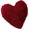 Fun Express Soft Heart Shaped Chenille Pillow – 14 Inch – for Bedroom, Couch, Chair and Home Decor, Great Valentine’s Day Gift and Decoration
