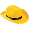 Fun Express Yellow Cowboy Hat for Women and Men – Western Style Costume Accessory for Adults | Perfect for Rodeo, Country Parties & Halloween Events | One Size Fits Most
