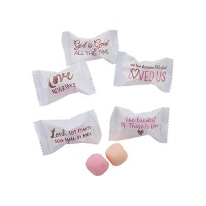 Religious Love Sweet Creams – 108 individually wrapped candy mints – Valentine’s Day, VBS, Church Favors