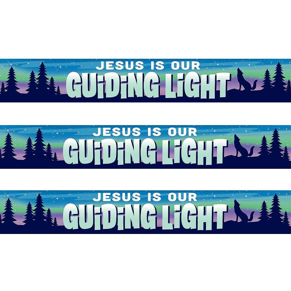 image:imageFun Express 20 Ft 3 34 x 4 12 Great North VBS Jesus is Our Guiding Light Plastic Caution Tape Vacation Bible School Supplies