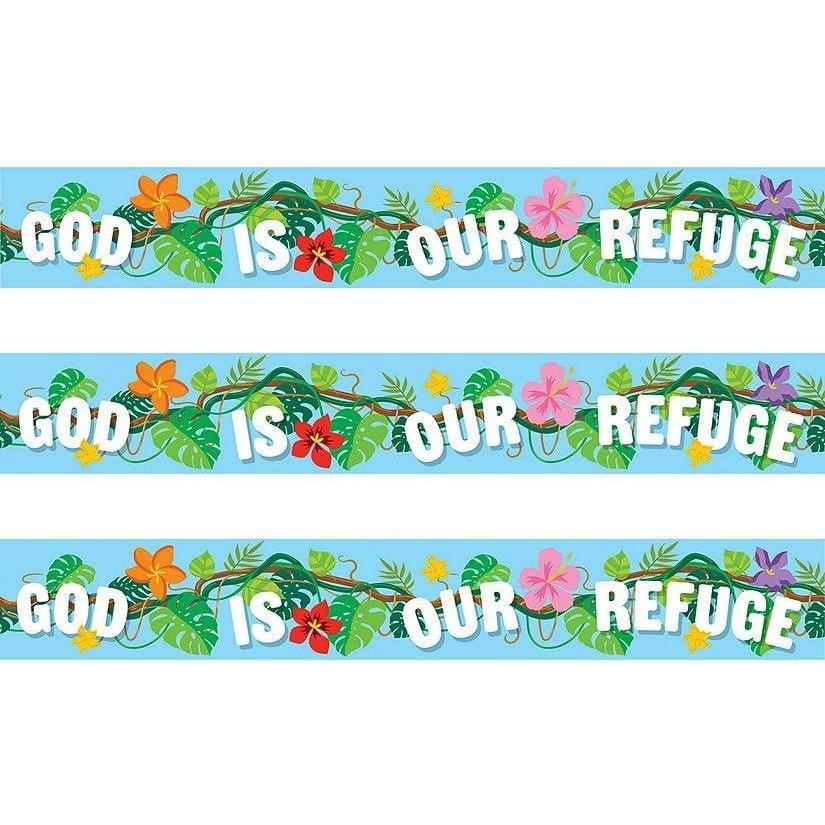 image:imageFun Express 244 x 4 12 Rainforest VBS God is Our Refuge Plastic Caution Tape