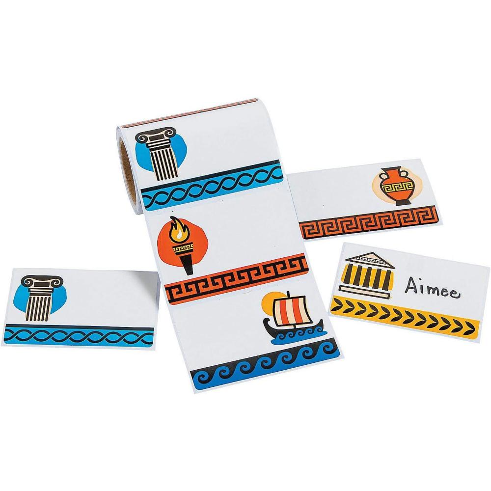 image:imageFun Express Athens Vbs Name Tags Stationery Stickers Name Tags VBS Vacation Bible School SuppliesDecor 1 Piece