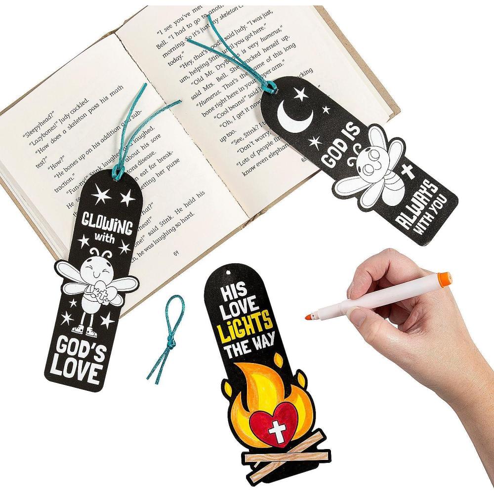 image:imageFun Express Color Your Own Camp VBS Bookmarks 12 Piece Vacation Bible School 2024