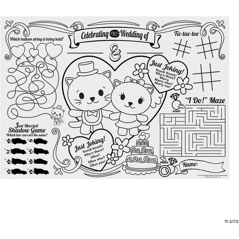 image:imageKids Table Activity PLACEMATS DZ  Party Supplies  12 Pieces
