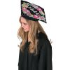 Fun Express – Floral Mortarboard Decorating Kit for Graduation – Stationery – Stickers – Stickers – Sheets – Graduation – 10 Pieces