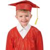 Fun Express – Red Polyester Child Mortarboard Hat for Graduation – Apparel Accessories – Hats – Graduation Hats – Graduation – 1 Piece