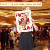 Fun Express Casino Theme Party Decorations Jumbo Playing Cards Face Cutouts – Giant 2-Foot King & Queen Photo Props for Vegas Themed Events, Weddings & Game Night Decor | Set of 2 Cardboard Cutouts