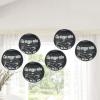 Fun Express Congrats Grad Black Paper Lanterns – 12″ Hanging Graduation Party Decor – 6 Pieces – Festive Lanterns for Celebrations
