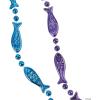 Fun Express Fish Bead Necklaces – Bulk set of 48 – Mardi Gras Beads and Party Supplies – VBS Vacation Bible School Supplies/Decor