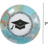 Fun Express Graduation Party Grad Adventure Paper Dessert Plates – Disposable Print Tableware Dessert Plates – Print Plates & Bowls Parties, Treats and Festivities Graduation Party Supplies – 8 Pieces